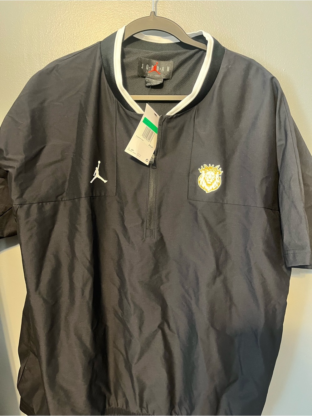 Jordan Men’s Black Short-Sleeve Pullover LINKS ACADEMY